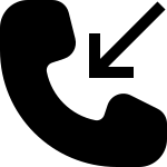 Phonecall Receive SVG Icon